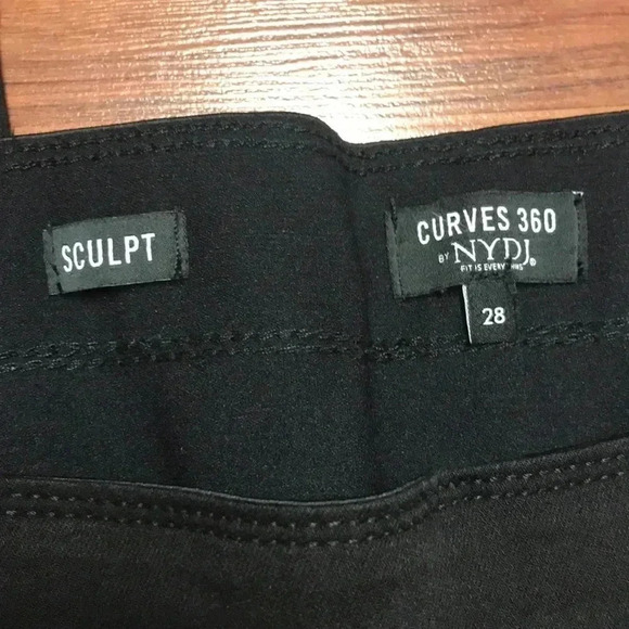 NYDJ Sculpt Skinny Black Bootcut Pull on Jeans, 28 - Picture 4 of 8